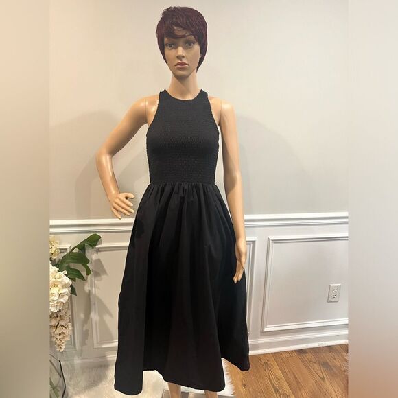 NWT Madewell The Melody Smocked Midi Dress - Picture 6 of 8